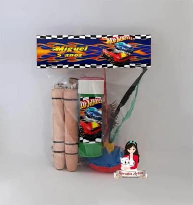 Kit Lembrancinha com Bolha de Sabão Hot Wheels