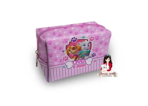 Necessaire Box Personalizado Patrulha Canina Skye