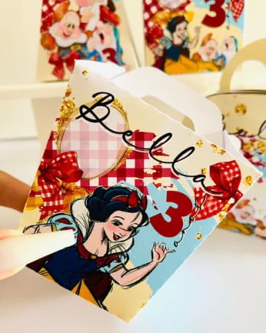 Kit 30 Lembrancinhas Branca de Neve
