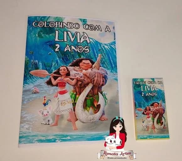 Revista de Colorir c/ Giz Moana