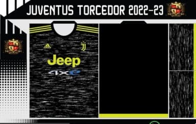 Vetor Da Camisa Juventus Torcedor 2022-23