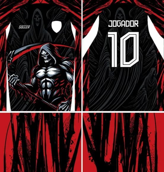 Arte Vetor Camisa Interclasse Ceifador Mod-809