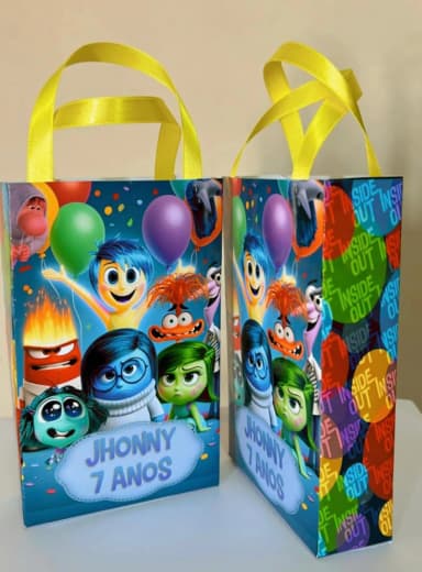 Sacolinhas Personalizadas Divertidamente Lembrancinhas Para Aniversário