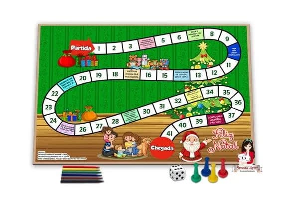 Tabuleiro Divertido Natal 2025