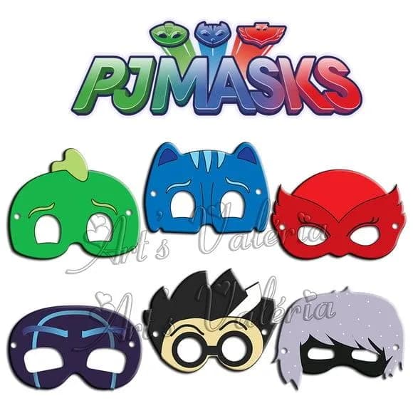 Máscara Heróis de Pijama - Cada