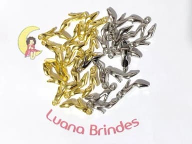 Pingente Mini Sapatinho Abs 2,2cm Pacote com 50 Unidades