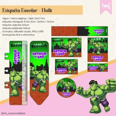 60 Etiquetas Escolares