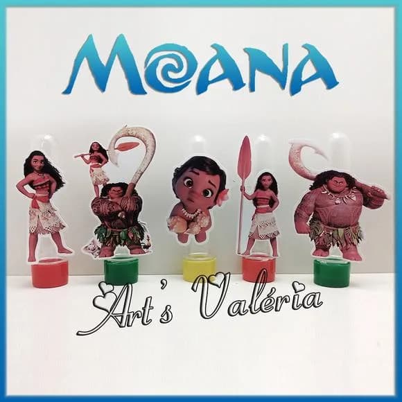 Tubete Com Aplique Moana