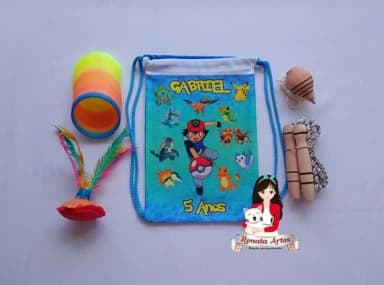 Mochila Boa Infância Tema Pokemon 2