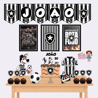 Kit Festa Só Um Bolinho BOTAFOGO - Decoração de Festa