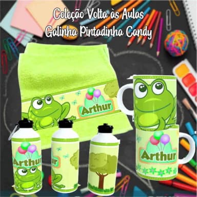 Kit Toalhinha com Garrafa Personalizada