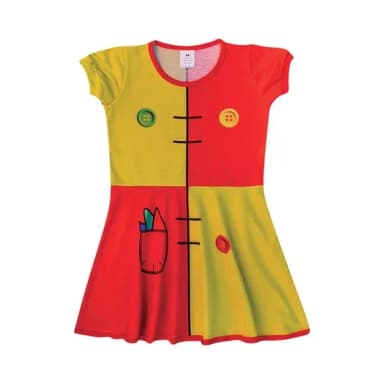 Vestido Infantil Boneca de Pano