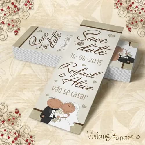 Marcador de Livro Casamento - 00277