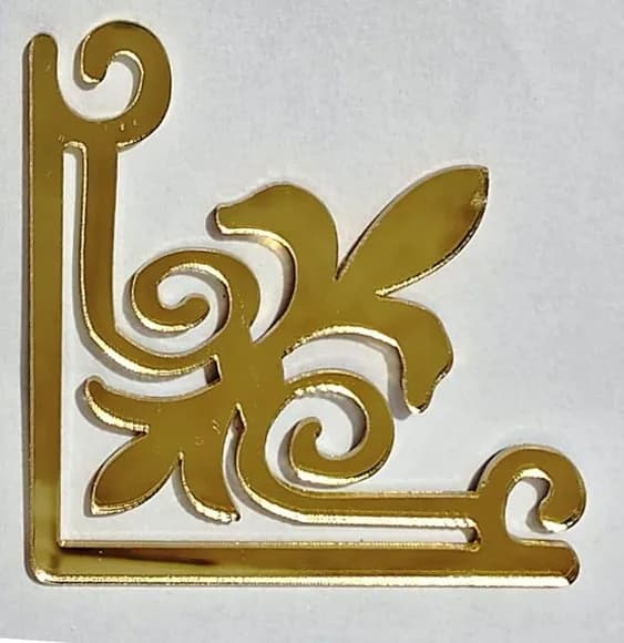 Cantoneira de Acrílico Espelhado 5cm - 4 Unidades