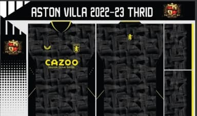 Vetores Camisa Aston Villa 2022-23 Thrid