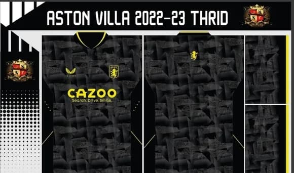 Vetores Camisa Aston Villa 2022-23 Thrid