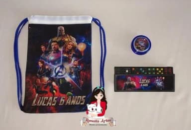 Mini Kit Jogos na Mochila Vingadores Ultimato