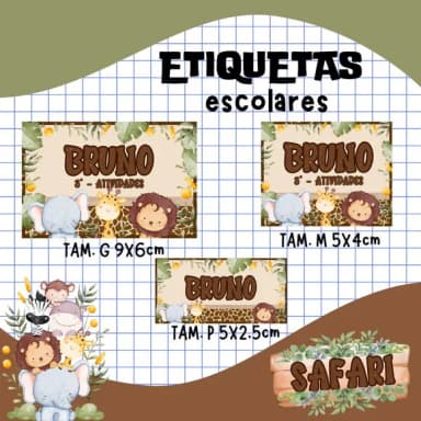 60 Etiquetas Escolares