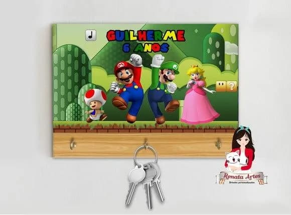 Porta Chaves Super Mario