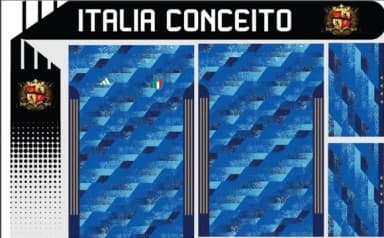 Vetor Da Camisa Italia Conceito 2022/2023