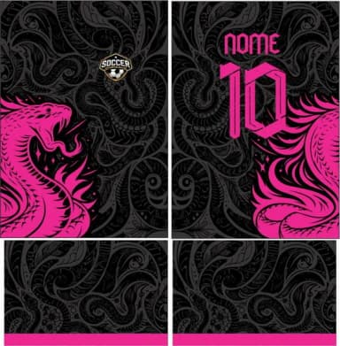 Arte Vetor Camisa Interlasse Serpente Mod-218