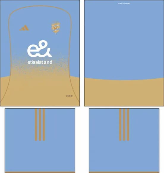 Arte Vetor Camisa Al Ahly Terceira 2025