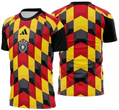 Arte Vetor Camisa Alemanha Pre-jogo 2026