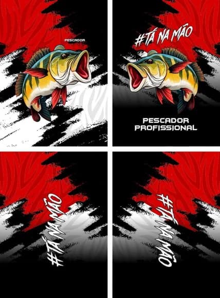 Arte Vetor Camisa Pesca-mod-0127