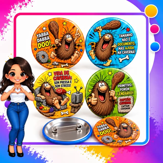Bottons Personalizados com 4 itens