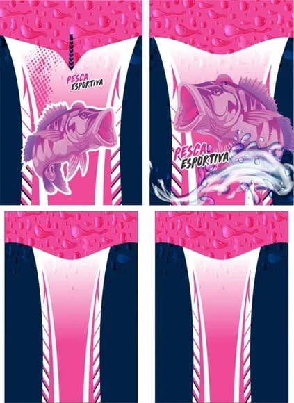 Arte Vetor Camisa Pesca-mod-0168