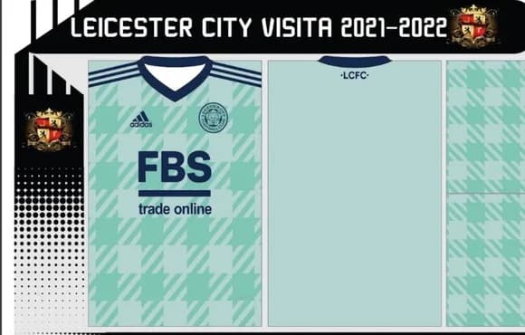 Vetor Da Camisa Leicester City Visita 2021-2022