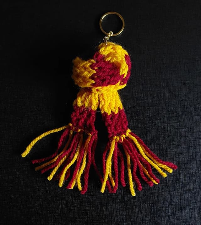 Chaveiro miniatura cachecol Grifinoria