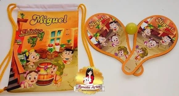 Mochila Ping Pong Tema Chaves