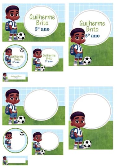 60 Etiquetas Escolares Personalizadas Prova D