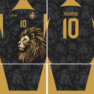 Arte Vetor Camisa Interclasse Leão Mod-262
