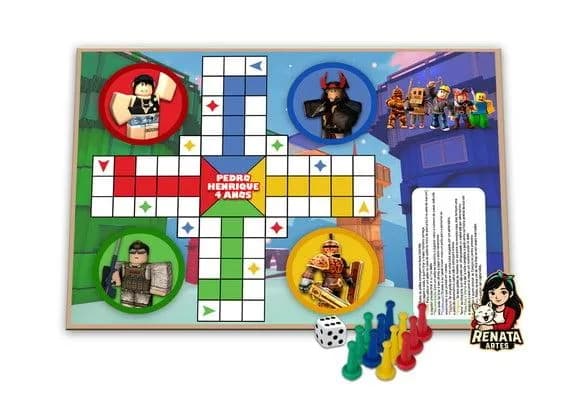 Jogo de Ludo Personalizado Roblox