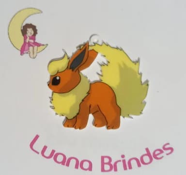 Pingente Pokémon Eevee Evolution Acrilico Uv- 3 Unidades