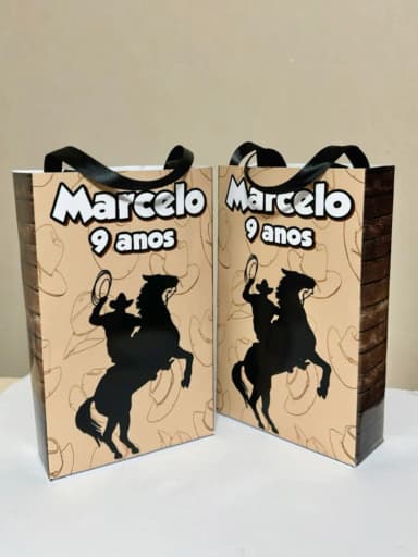 Sacolinhas Personalizada Boiadeiro Lembrancinhas Para Aniversário