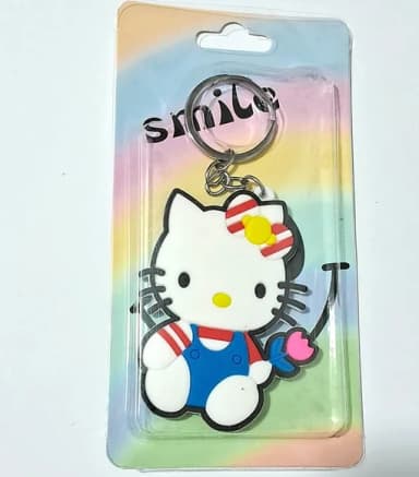 Chaveiro Hello Kitty Frente e Verso 1 Unidade Emborrachado