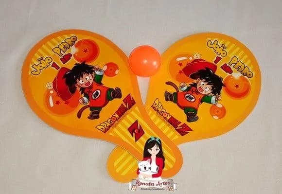 Raquetes de Ping Pong Tema Dragon Ball Baby