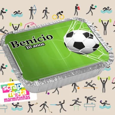 Marmitinha Personalizada Festa Futebol