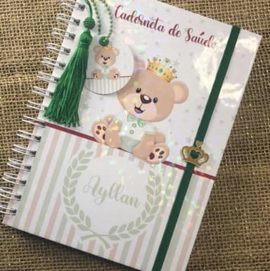 Caderneta de Saúde / Vacinação Personalizada Urso Príncipe