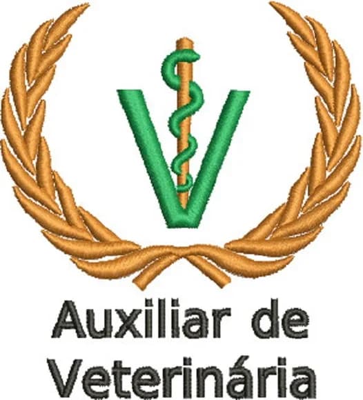 Matriz de Bordado Símbolo Auxiliar de Veterinária.