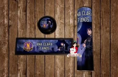 Kit Jogos Personalizado Wandinha