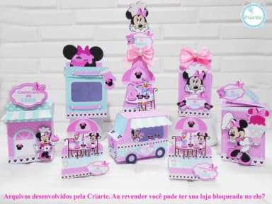 Arquivo de Corte Minnie Confeiteira 20