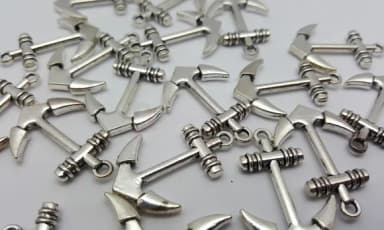 Pingente Âncora de Metal Niquel de 2,8cm Pacote com 10 Uni