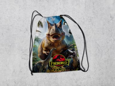 Mochilinha Personalizada para lembrancinhas Dinossuaros