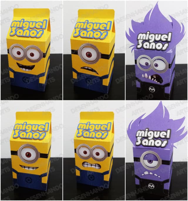 ARQUIVO DE CORTE CAIXAS MILK MINIONS