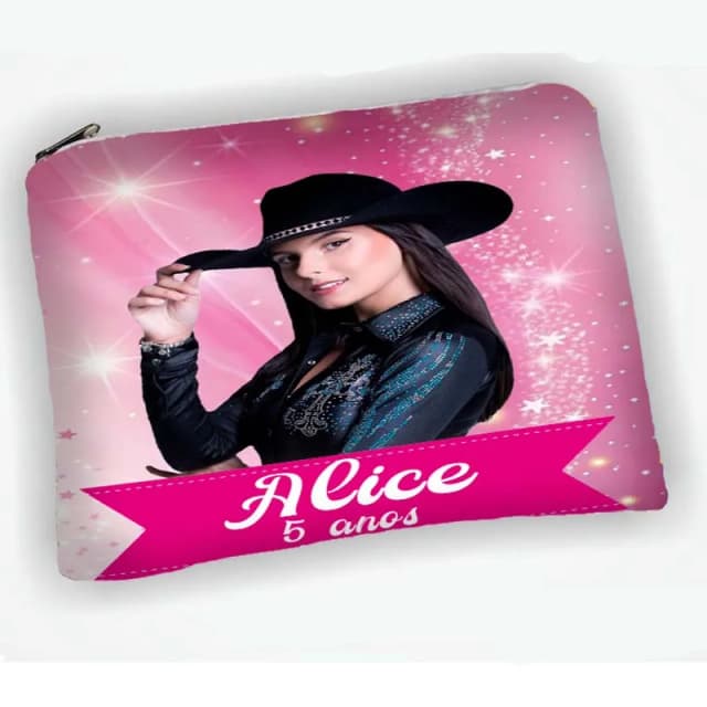 Necessaire Personalizada para lembrancinhas da Ana Castela Boaideira