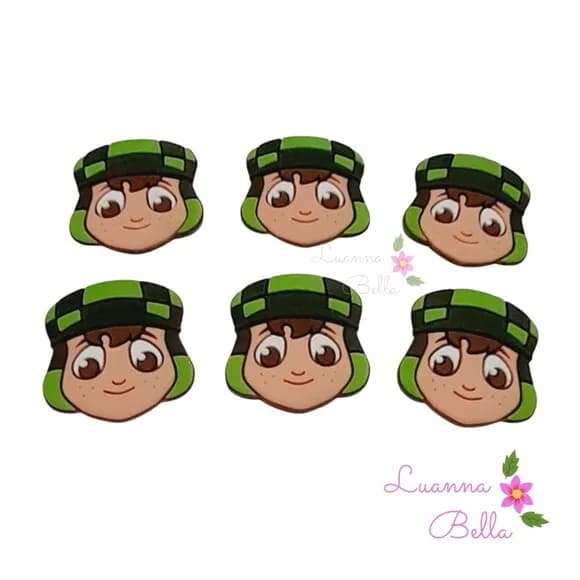 Apliques Emborrachados Chaves- pacts c/6 unds